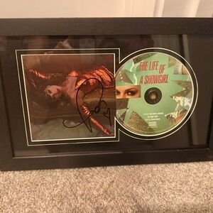 Taylor Swift Framed Autographed Showgirl CD and Photo